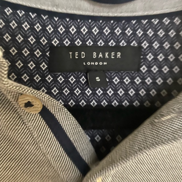 Ted Baker London size 5 Gray collared shirt / polo - Picture 2 of 3